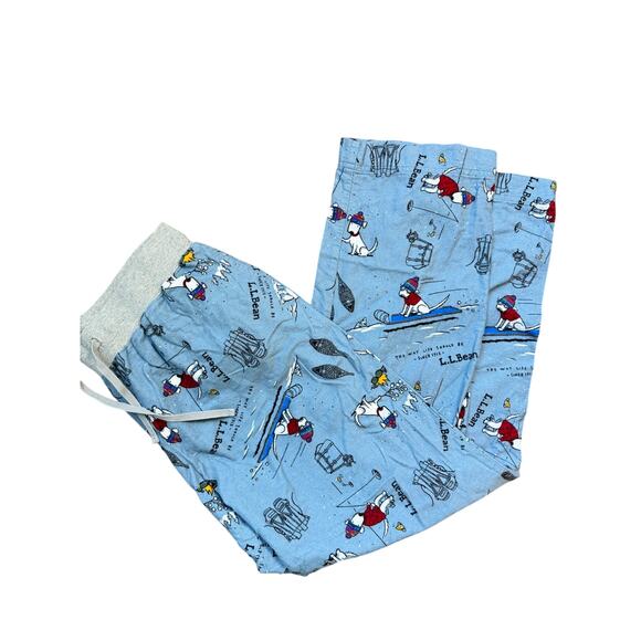 Vintage L.L.Bean Flannel Snowland Ski Pajama Pants, Medium - Picture 1 of 8